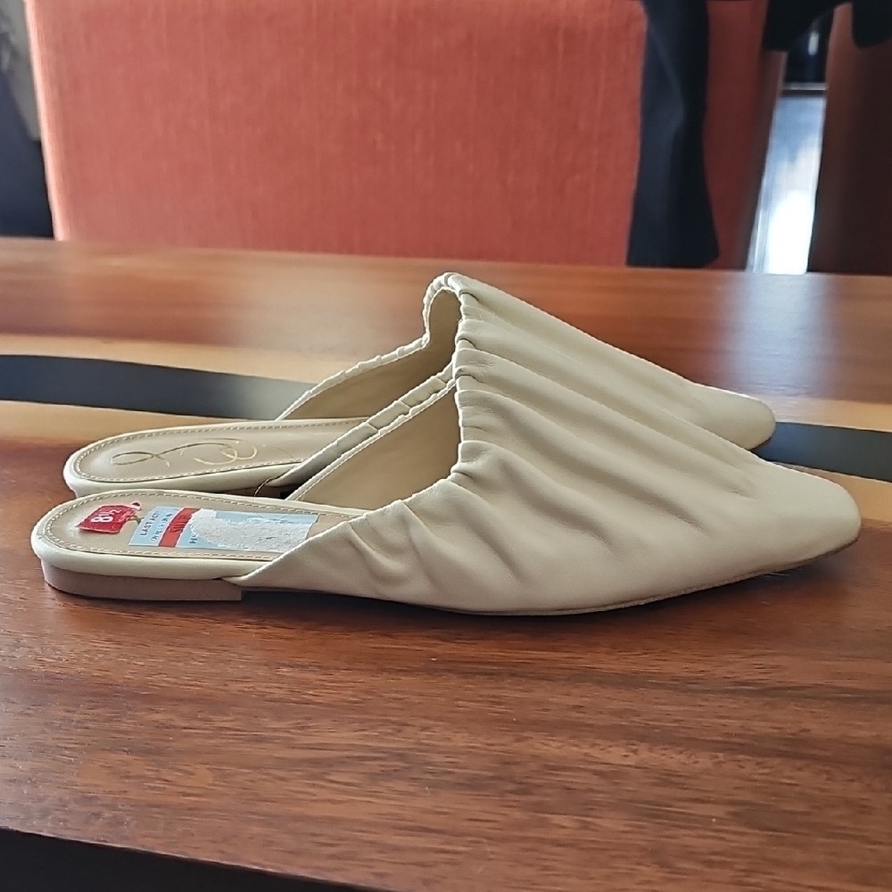 Sam Edelman Cecilia Pleated Leather Mules. NWT. Sz 8.5 - Picture 5 of 5